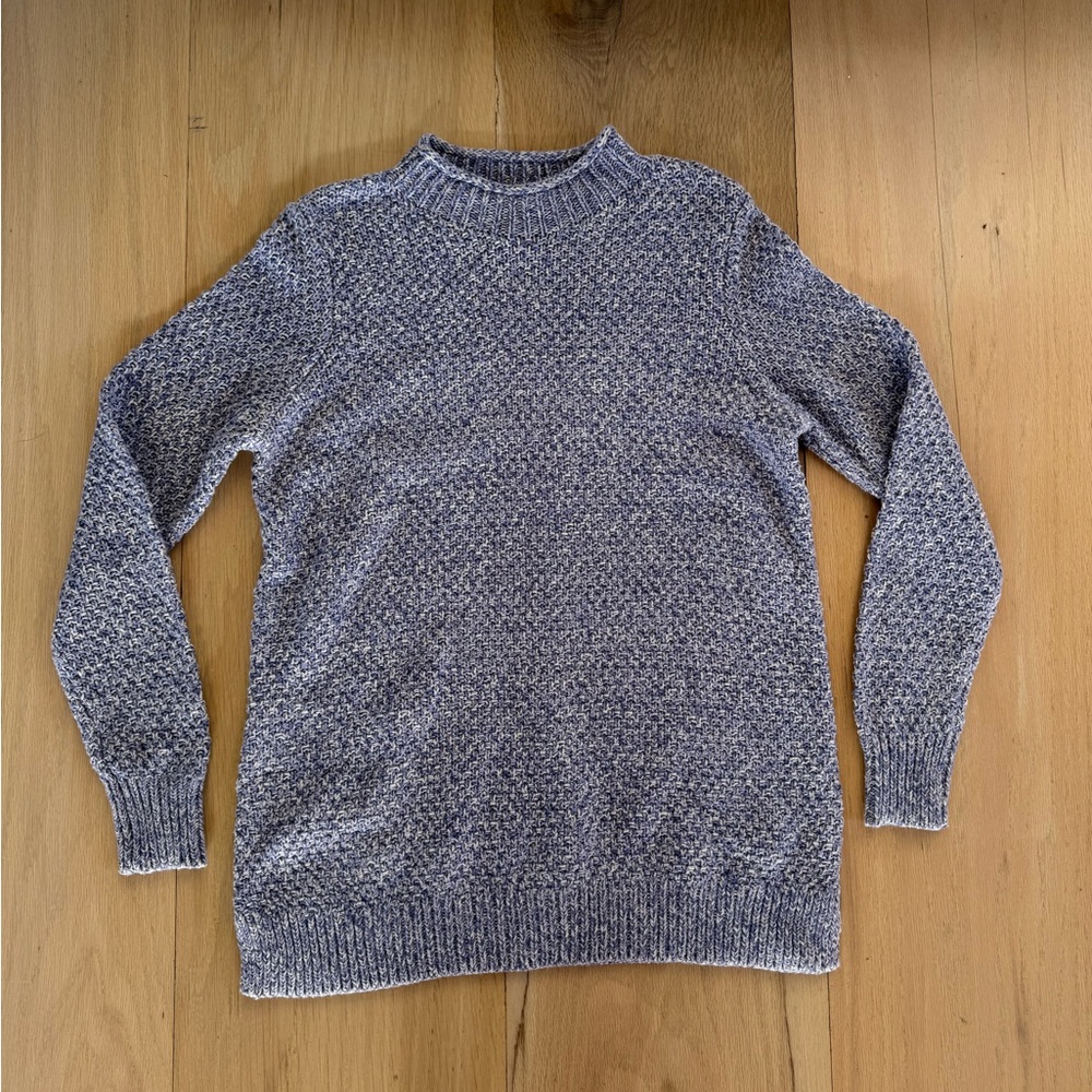 LOFT Light Blue Mock Sweater Size Medium